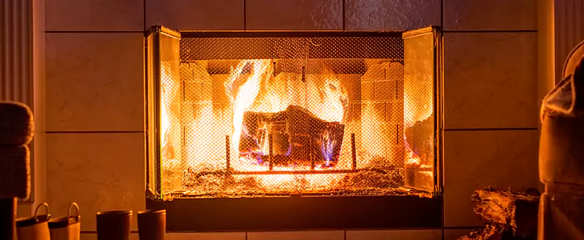 Mendota Hearth Landscape Fireplace Installation in Country Club Hills, Illinois