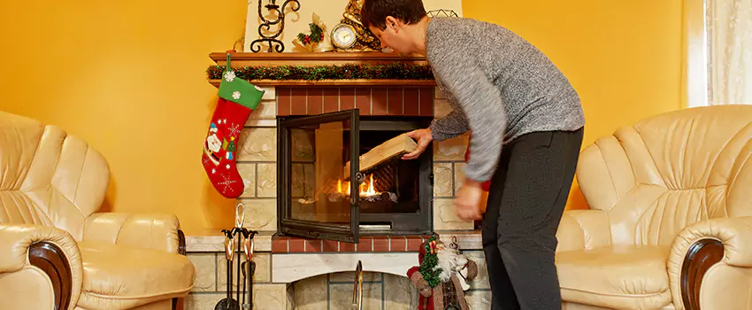 Rusted Metal Fireplace Restoration in Country Club Hills, Illinois
